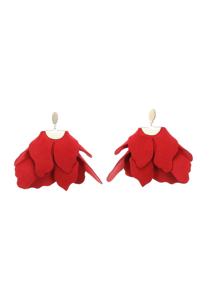 Cercei Peplum - Jungle Red