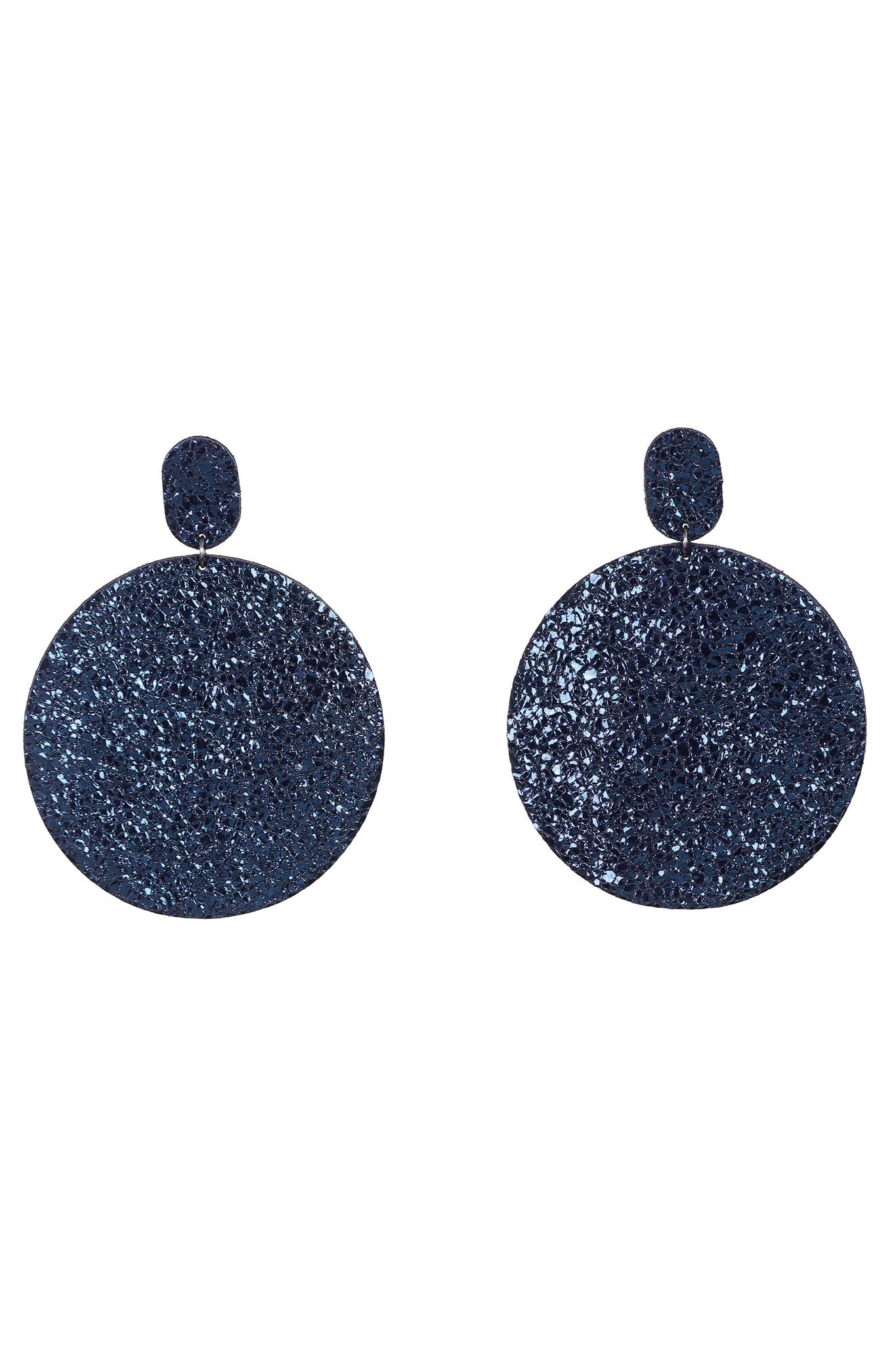 Cercei Cerc (7 cm) - Midnight Blue Sparkle