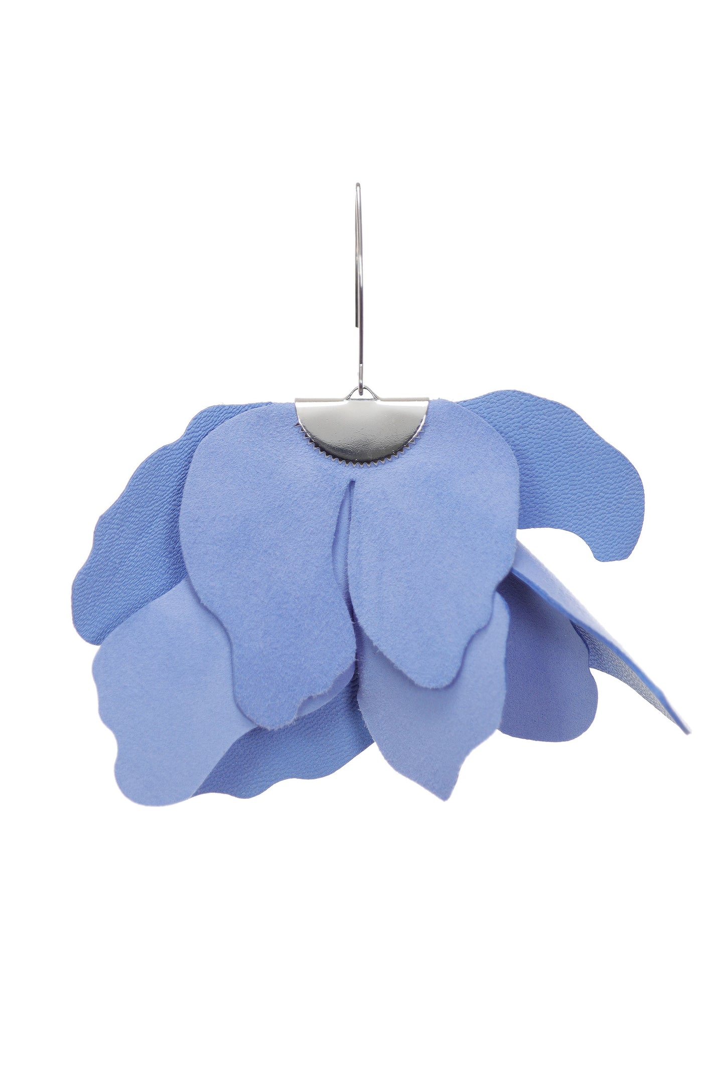 Cercei Floare Mare - Albastru pastel