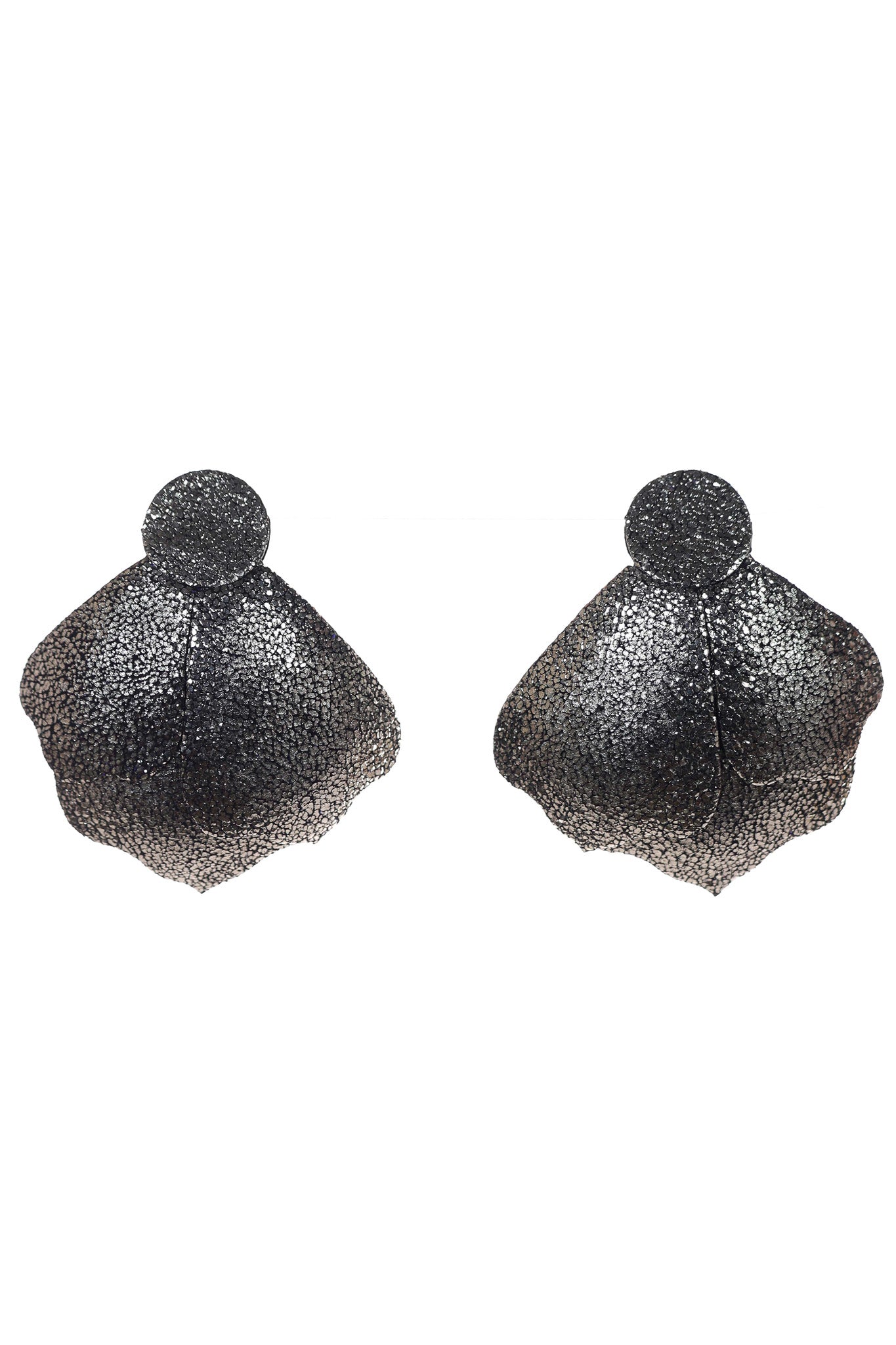 Cercei Aripi - Negru antracit metalizat