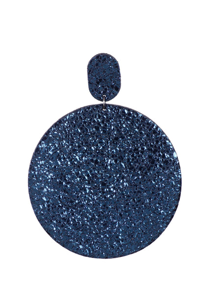 Cercei Cerc (7 cm) - Midnight Blue Sparkle