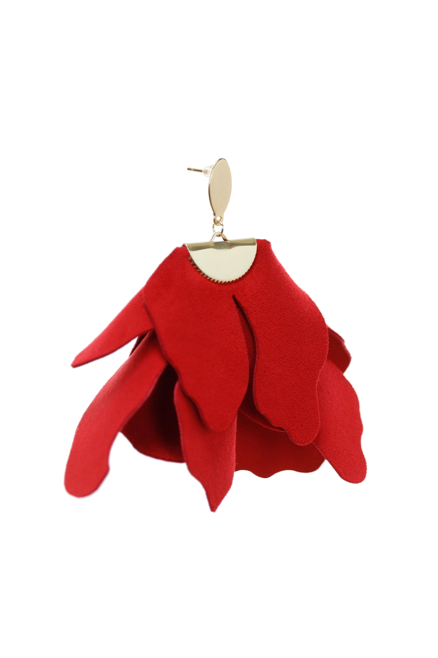 Cercei Peplum - Jungle Red