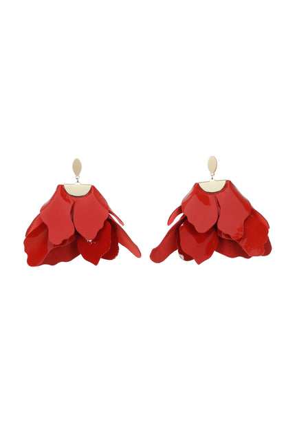Cercei Peplum - Patent Red