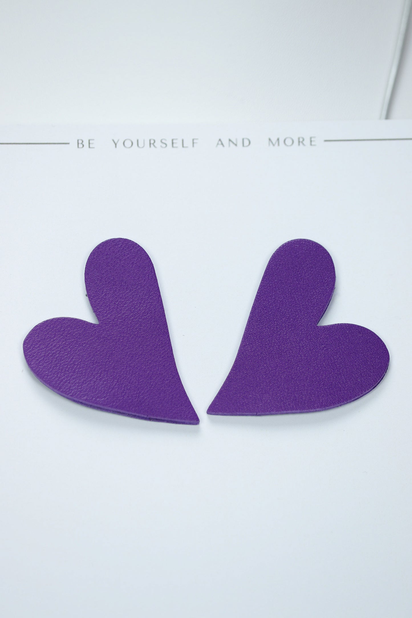 Set Colier + Cercei Inima - Violet