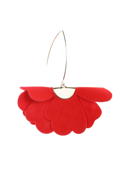 Cercei Floare mica - Fiery Red