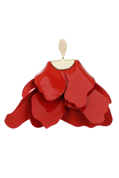 Cercei Peplum - Patent Red