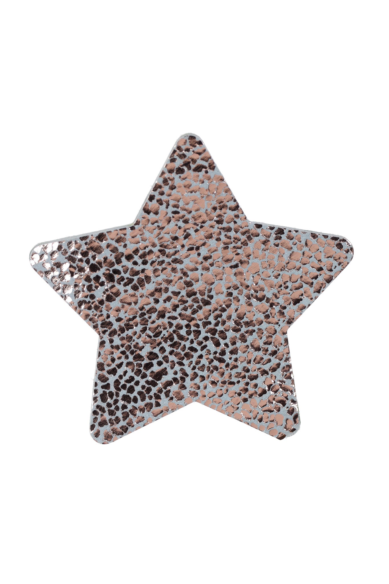 Cercei Stea - Rose gold metalizat