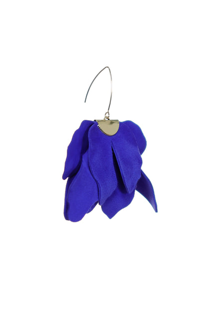 Cercei Floare Mare - Royal Blue