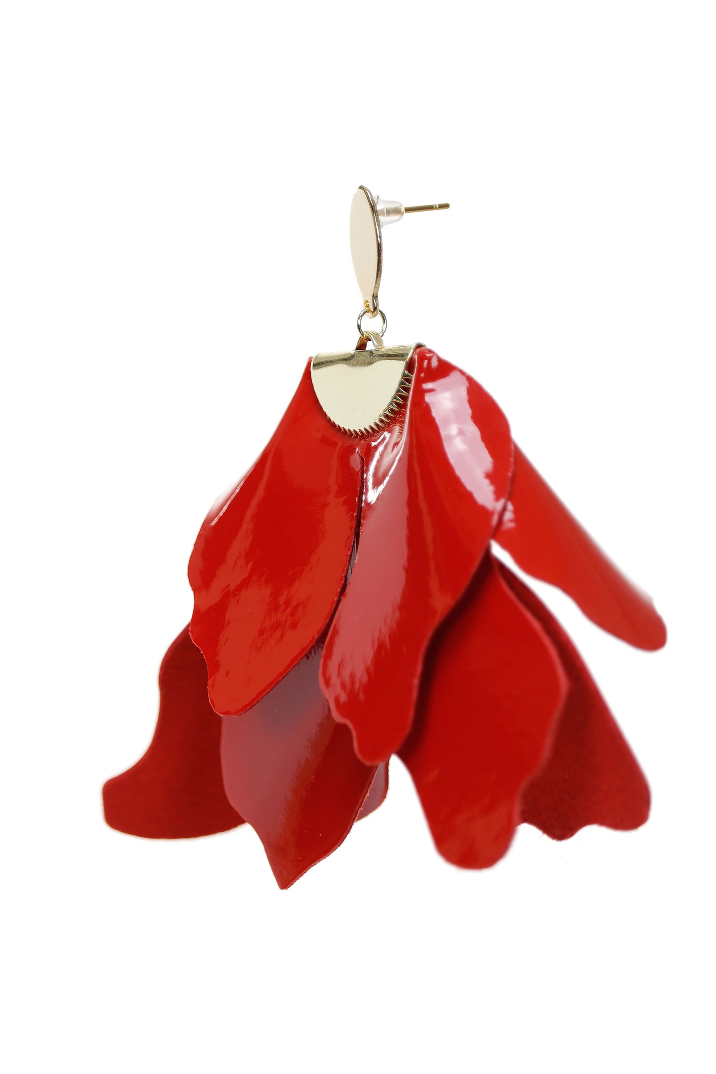 Cercei Peplum - Patent Red