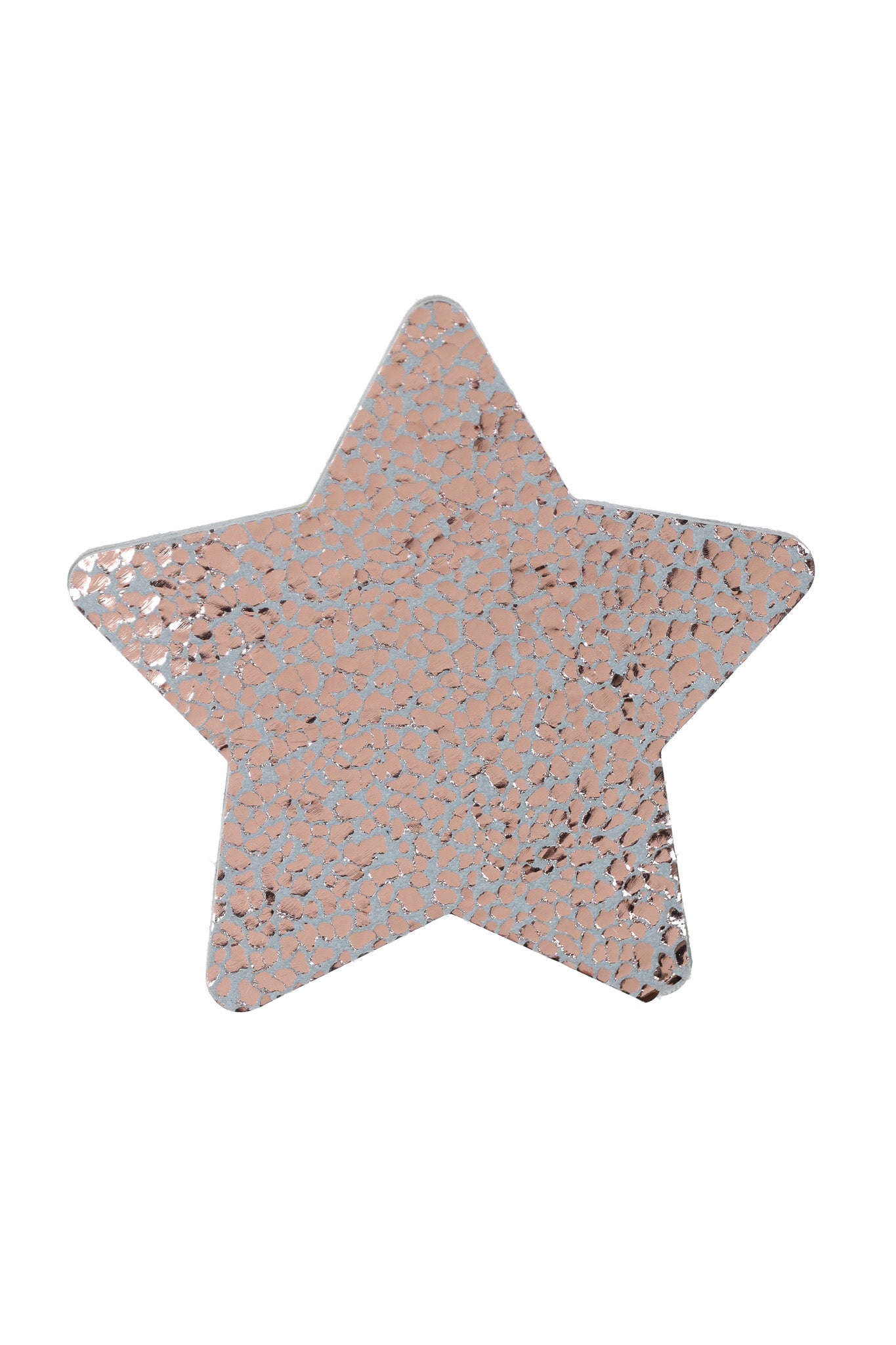 Cercei Stea - Rose gold metalizat