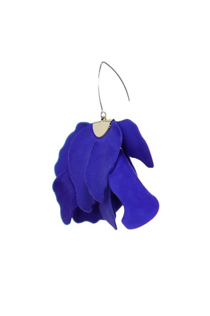 Cercei Floare Mare - Royal Blue