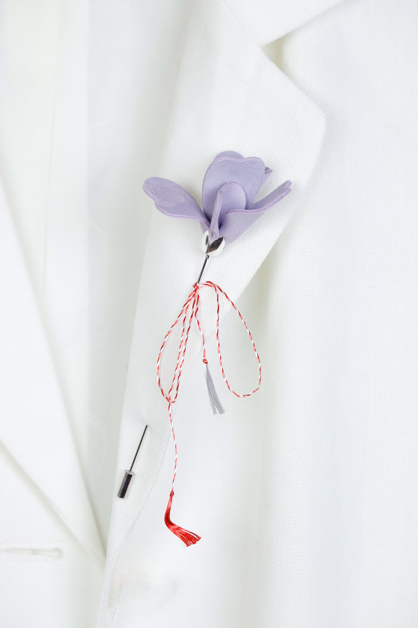 Carnation Brooch - Lilac