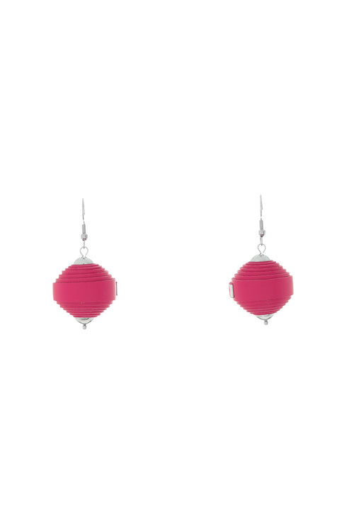 Cercei Leatherbonbon - Fuchsia