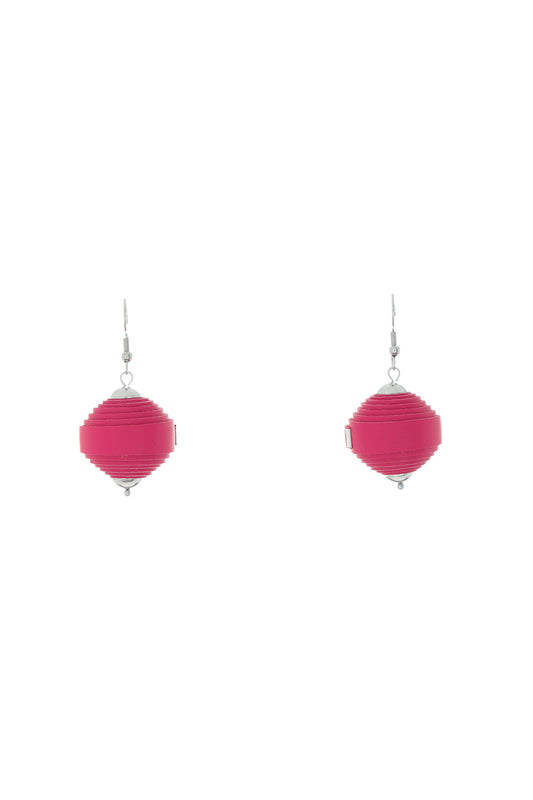 Cercei Leatherbonbon - Fuchsia
