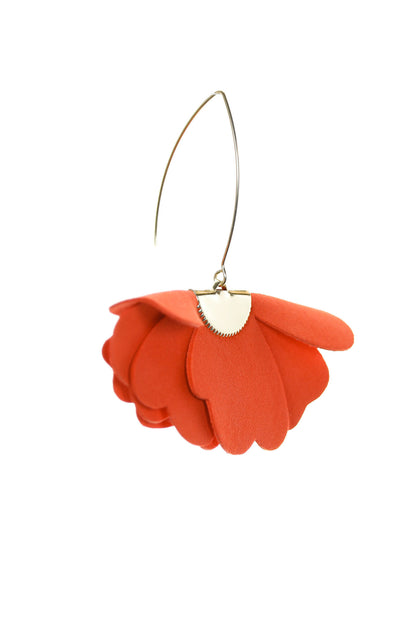 Cercei Floare Mica - Spicy Orange