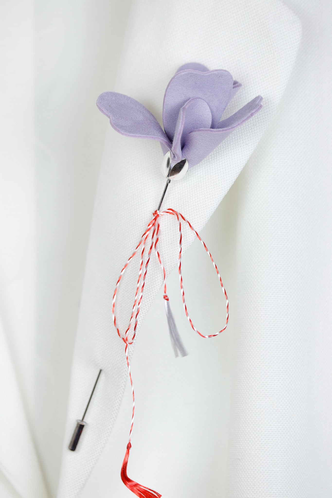 Carnation Brooch - Lilac