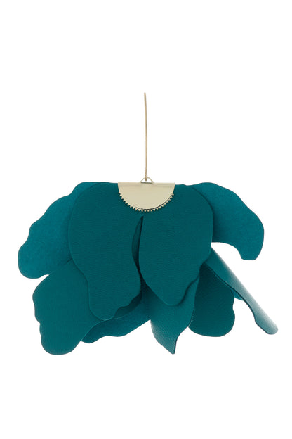 Cercei Floare Mare - Teal