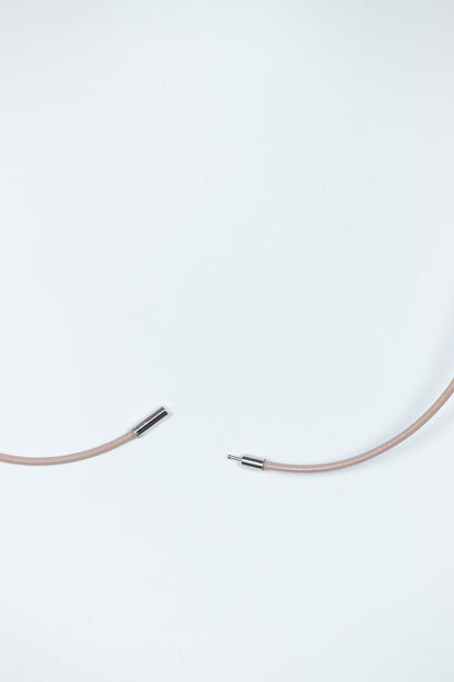 Colier pe snur lung din piele Leatherbonbon (252)