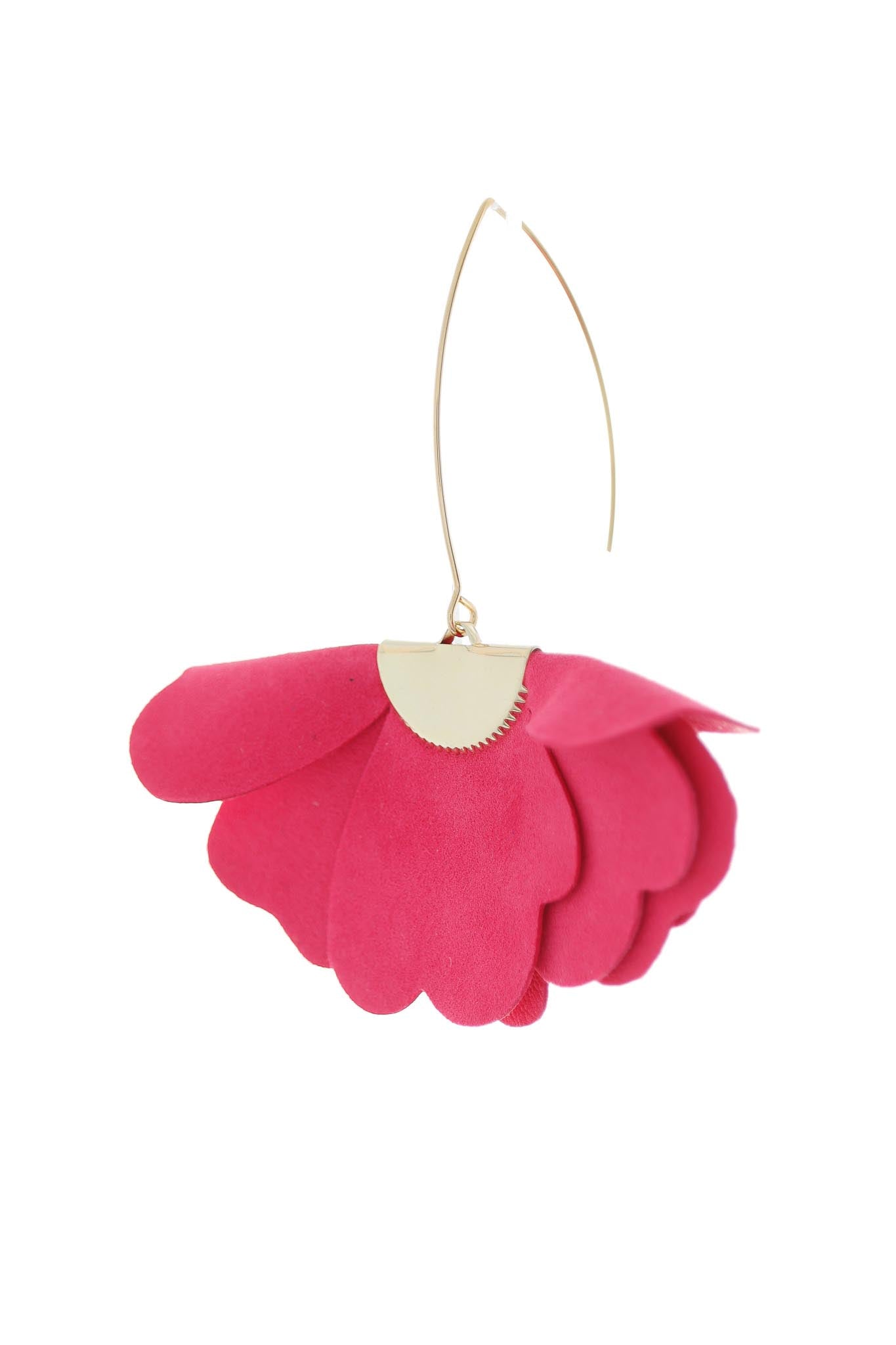 Cercei Floare Mica - Royal Fucsia