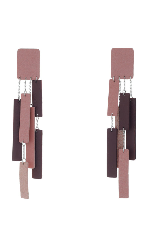 Cercei Aria - Visiniu + Roz prafuit
