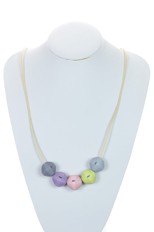 Colier pe snur lung din piele Leatherbonbon (253)