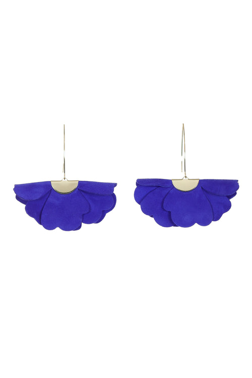 Cercei Floare Mica - Royal Blue