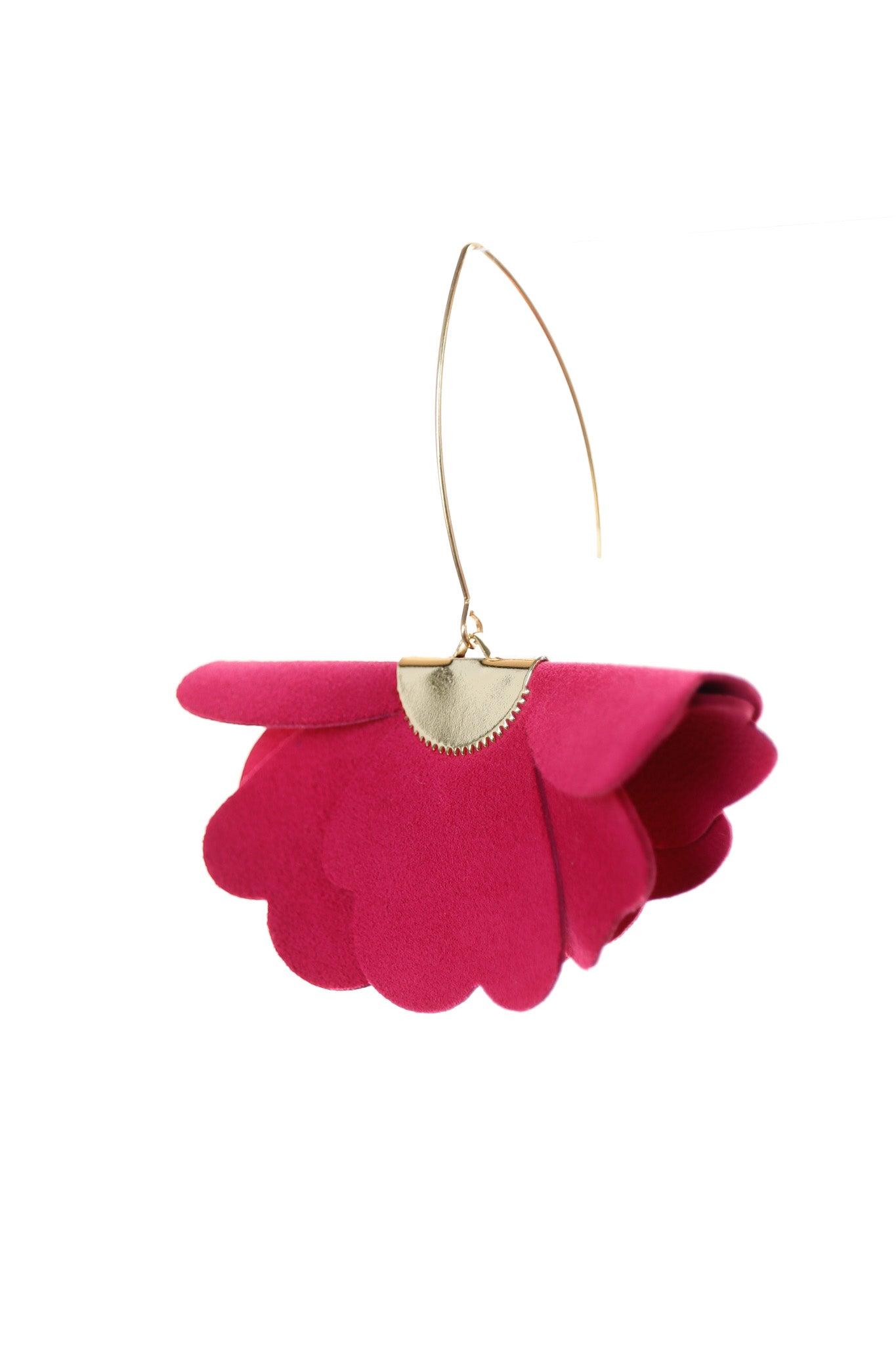 Cercei Floare mica - Fuchsia