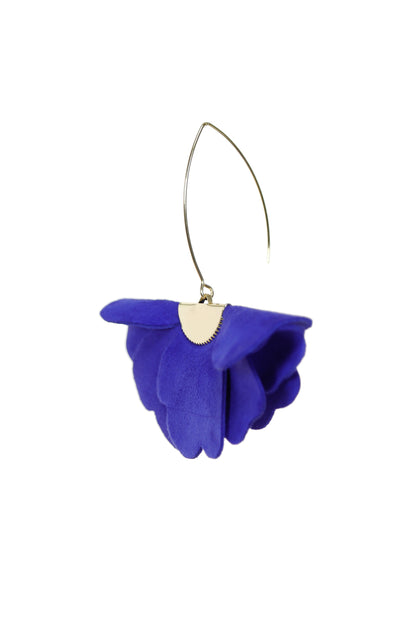 Cercei Floare Mica - Royal Blue