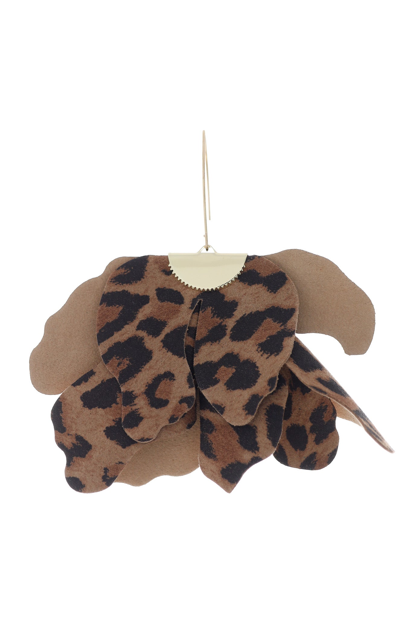 Cercei Floare Mare - Leopard