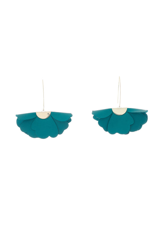 Cercei Floare Mica - Teal
