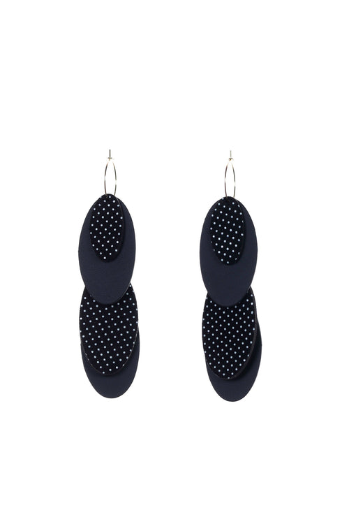 Cercei Mix&Match - Negru cu picatele