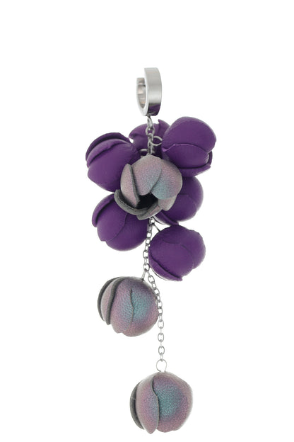 Cercei Ecouri Florale mini - Violet + Accente cameleon
