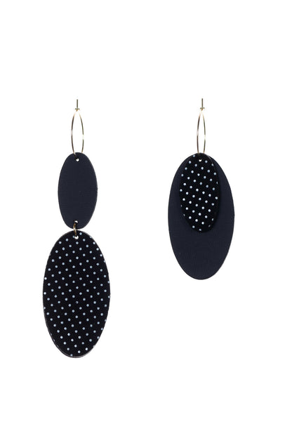 Cercei Mix&Match - Negru cu picatele