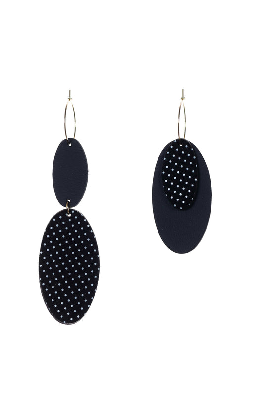 Cercei Mix&Match - Negru cu picatele