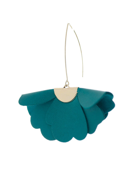 Cercei Floare Mica - Teal