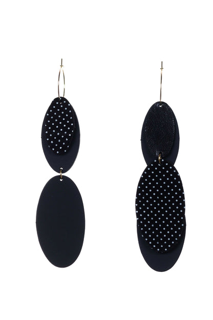 Cercei Mix&Match - Negru cu picatele