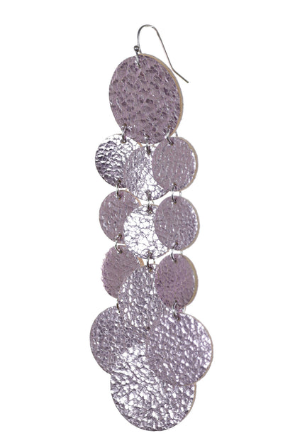 Cercei Confetti - Lila Metalizat