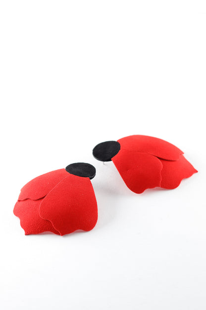 Cercei Aripi - Rosu + Negru