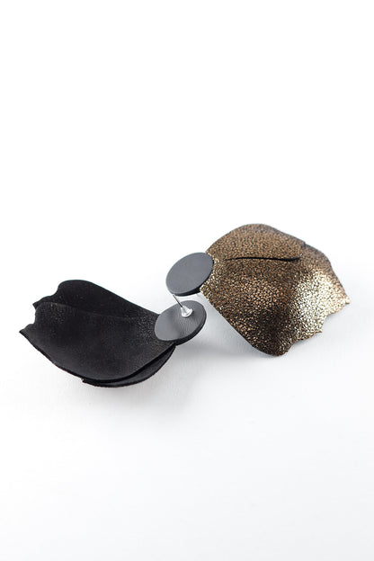 Cercei Aripi - Bronz + Negru