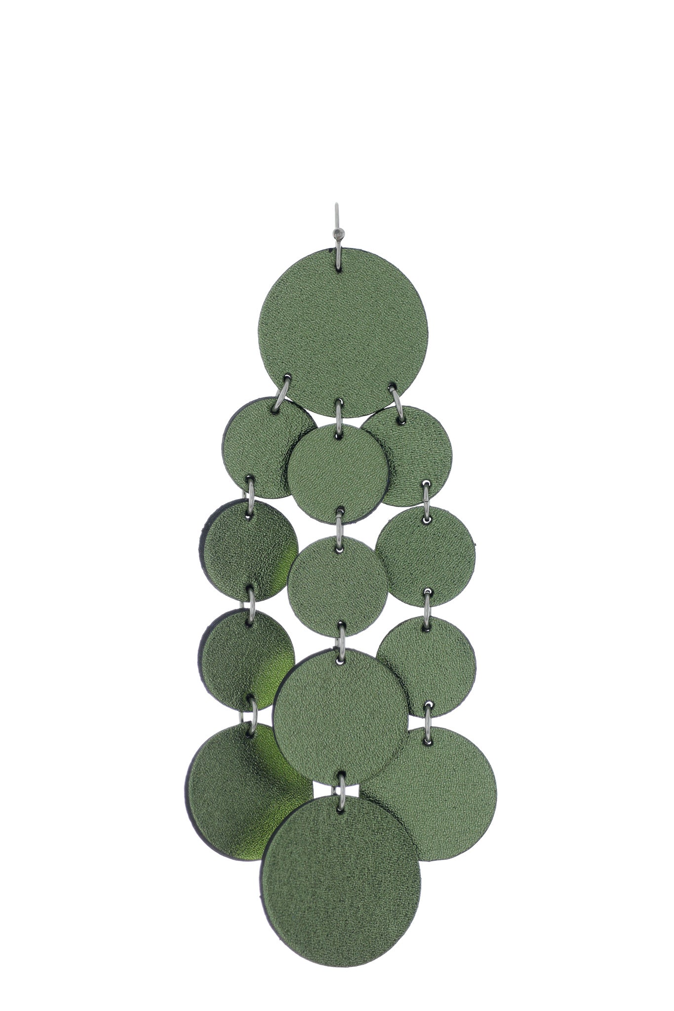 Cercei Confetti - Verde oliv