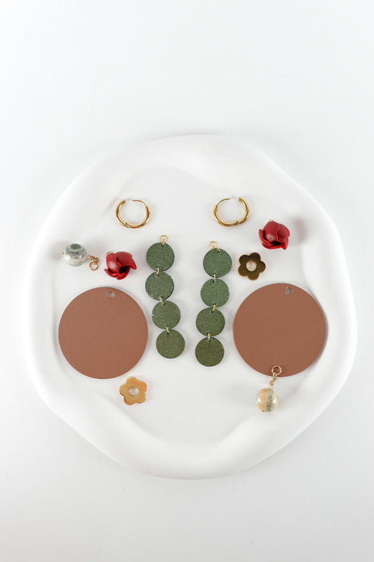 Cercei Mix&Match - Maro + Verde