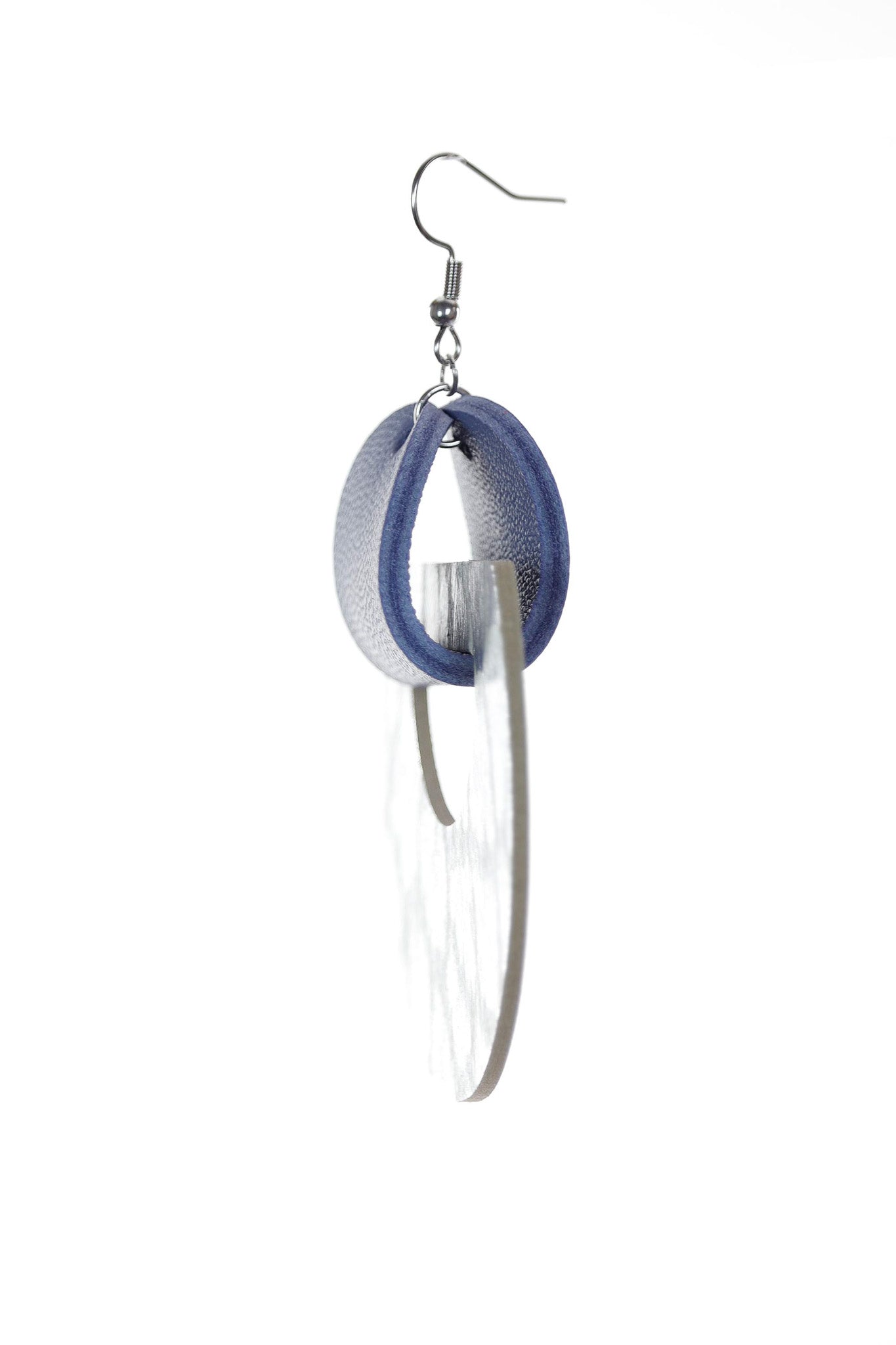 Cercei Halo - Animal print + Albastru