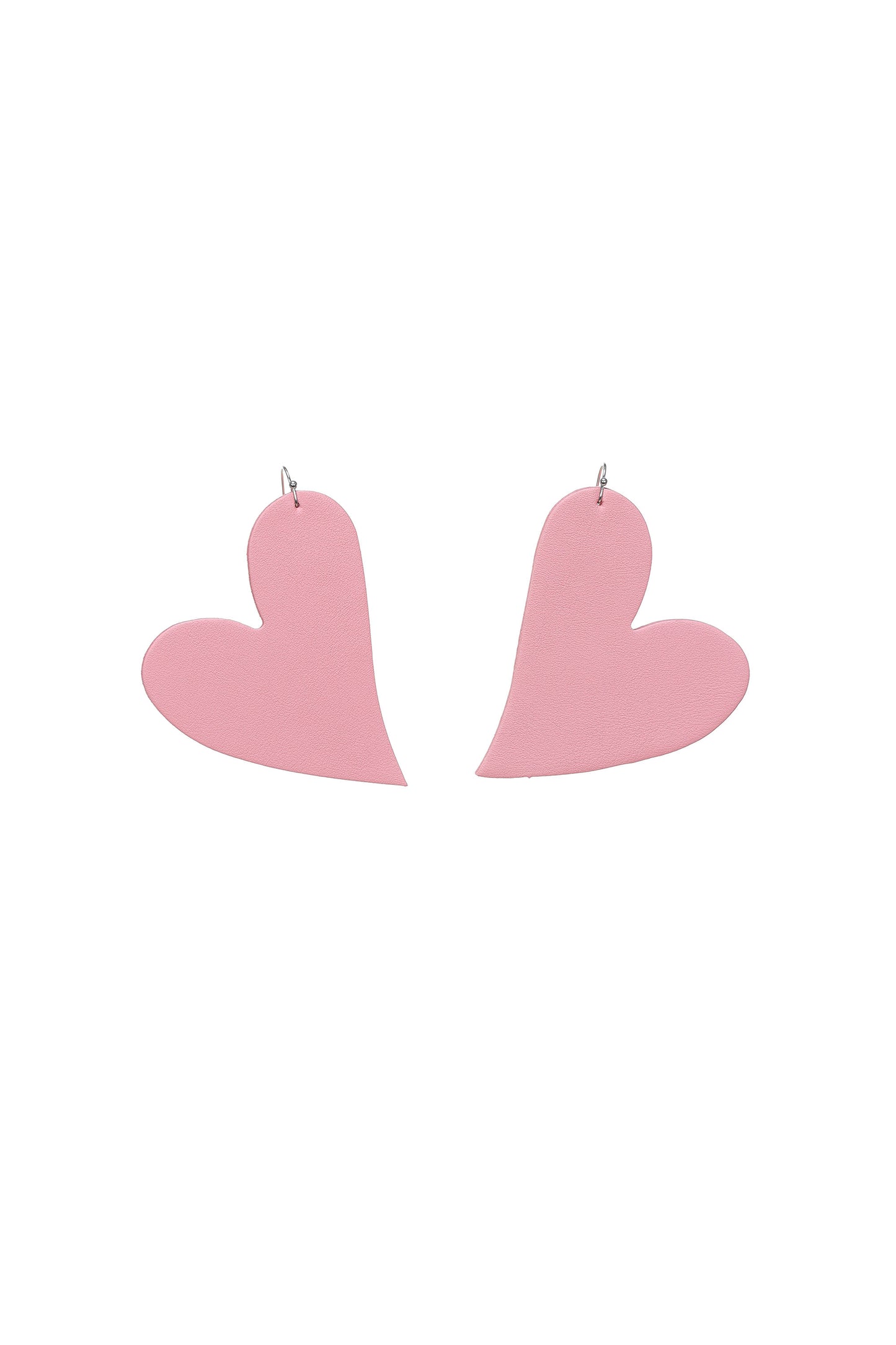 Cercei inima - Baby Pink
