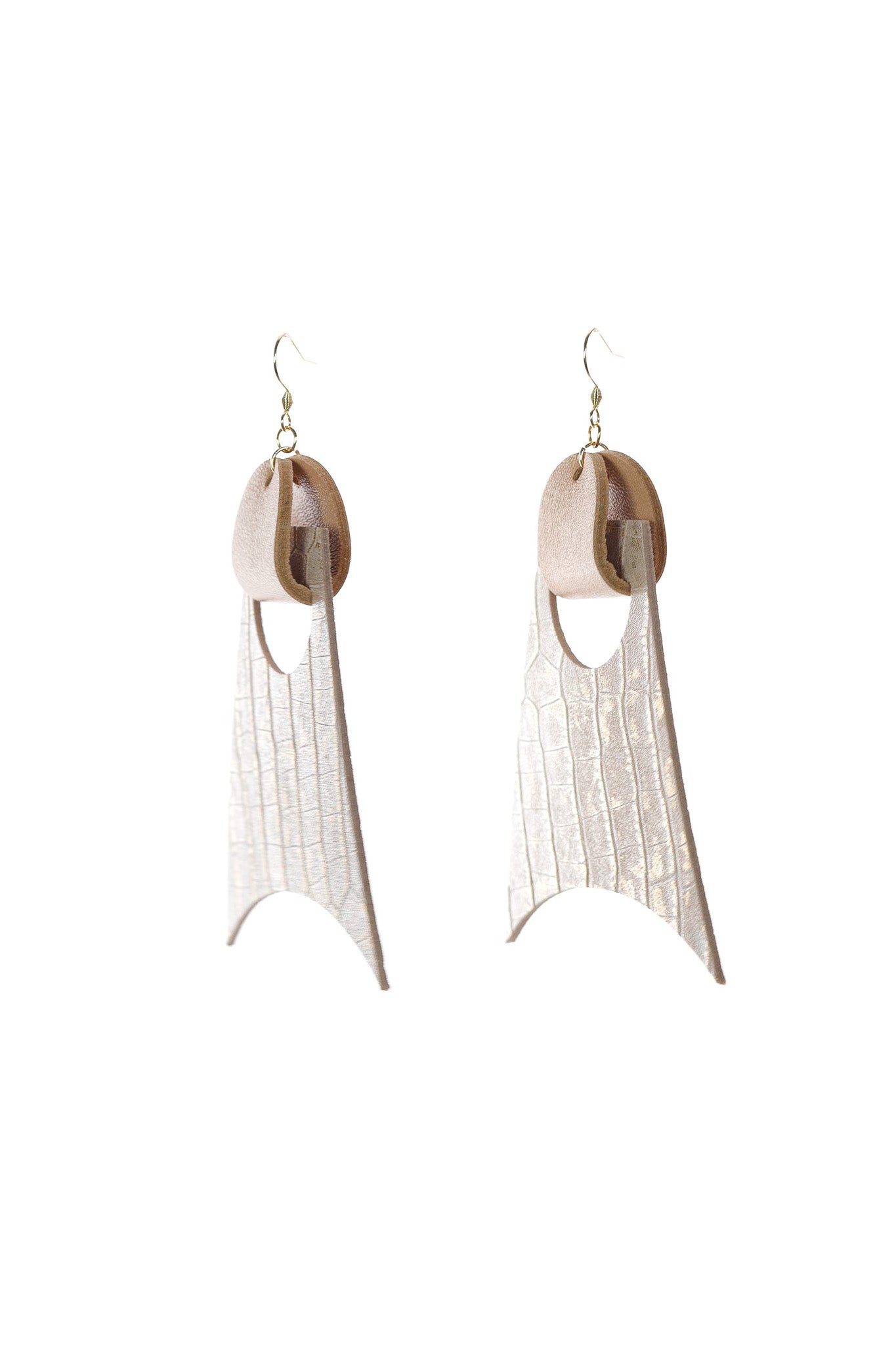 Cercei Geometrici - Animal print bej