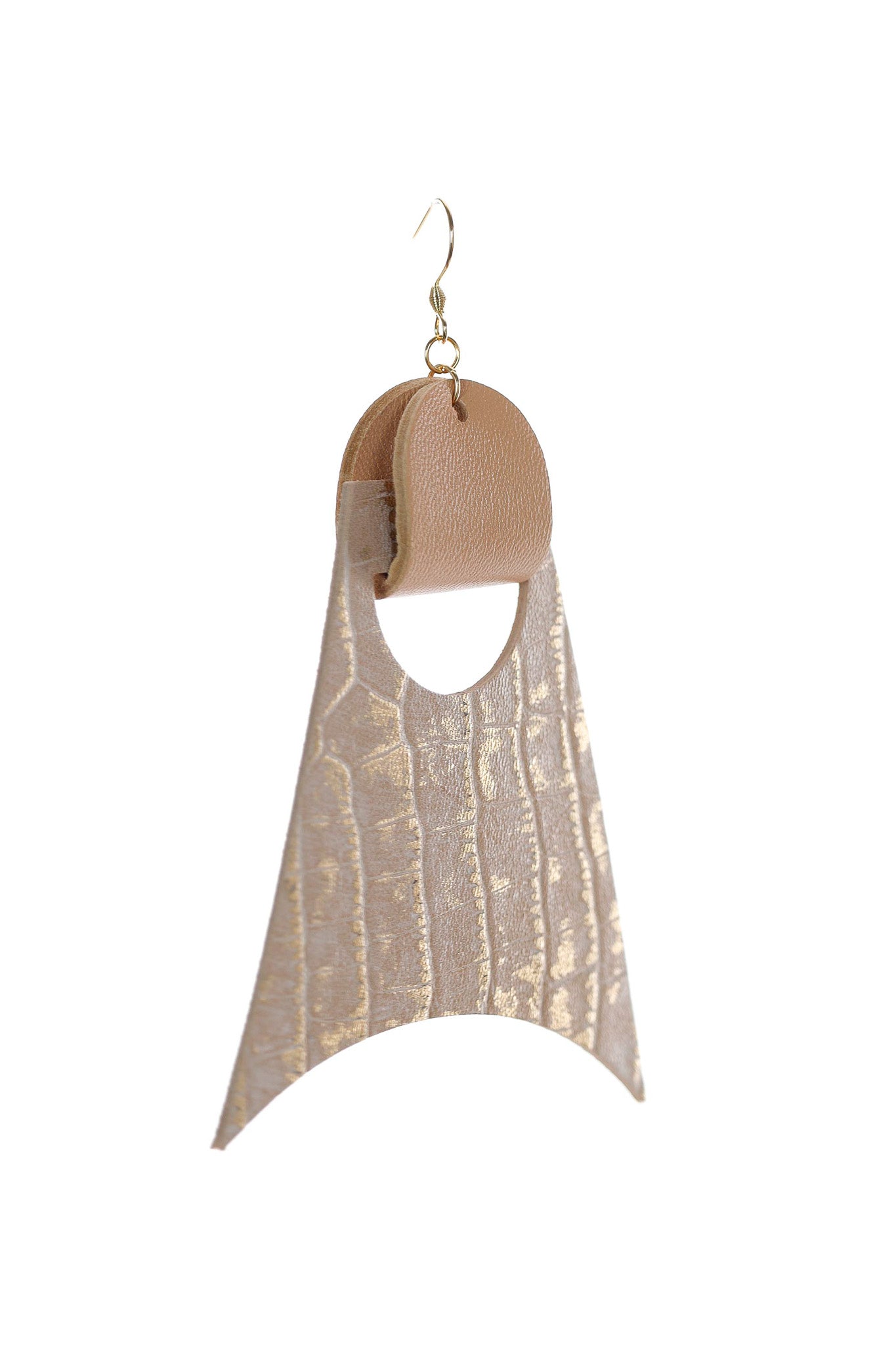 Cercei Geometrici - Animal print bej