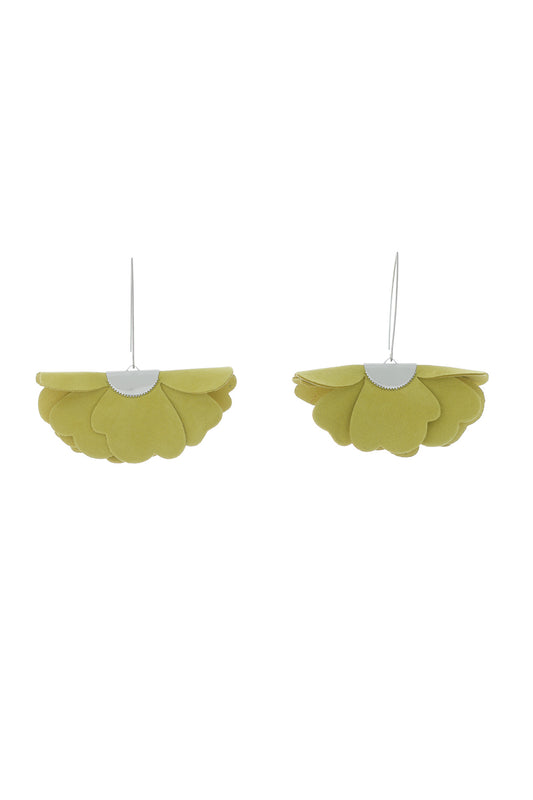 Cercei Floare Mica - Apple Green