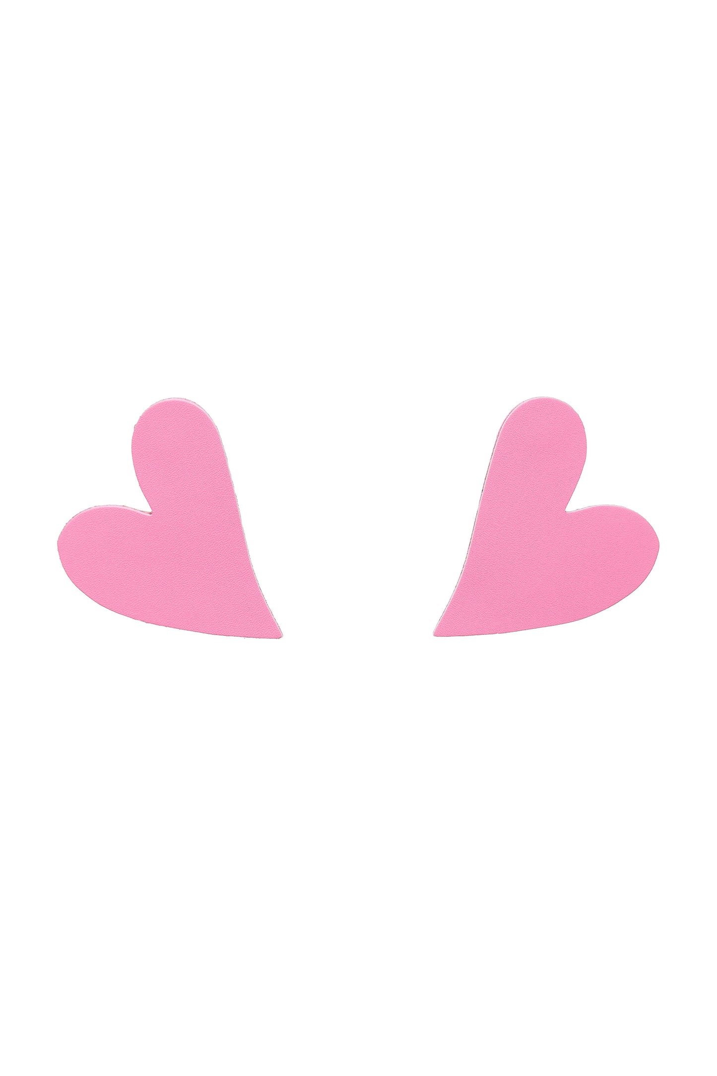 Cercei Inima Mini - Baby Pink