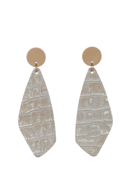 Cercei Drop - Animal print bej