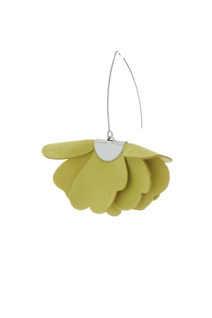 Cercei Floare Mica - Apple Green