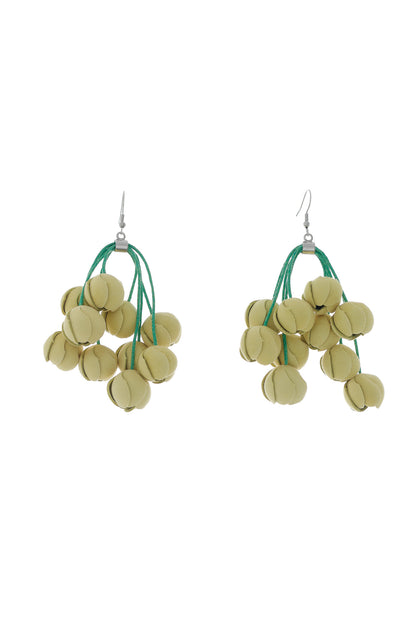 Cercei buchet boboci - Verde